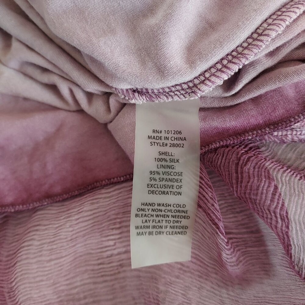 Soft Surroundings Silk Romance Dusty Rose Tank Top Size Med - Picture 6 of 8